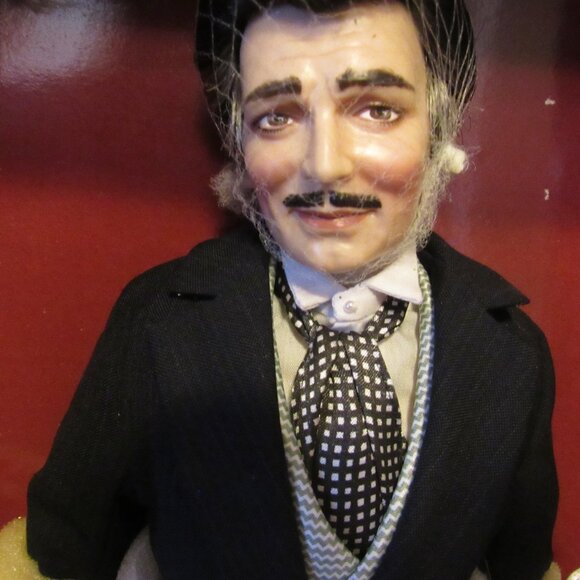 NEW The Franklin Mint Gone with the Wind Twelve Oaks BBQ Rhett Butler Vinyl Doll - Picture 5 of 9